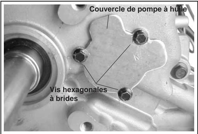 Couvercle de pompe à huile Vis hexagonales à brides