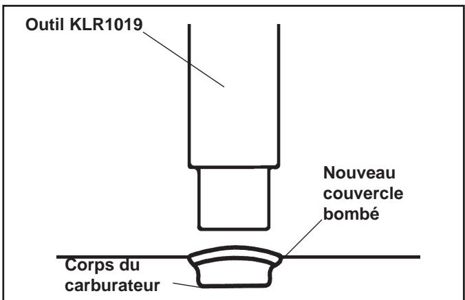 Outil KLR1019 Nouveau couvercle bombé Corps du carburateur