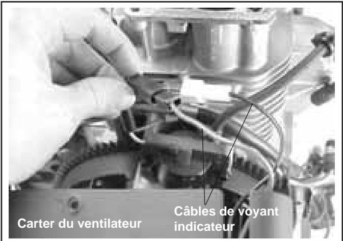 Câbles de voyant indicateur Carter du ventilateur
