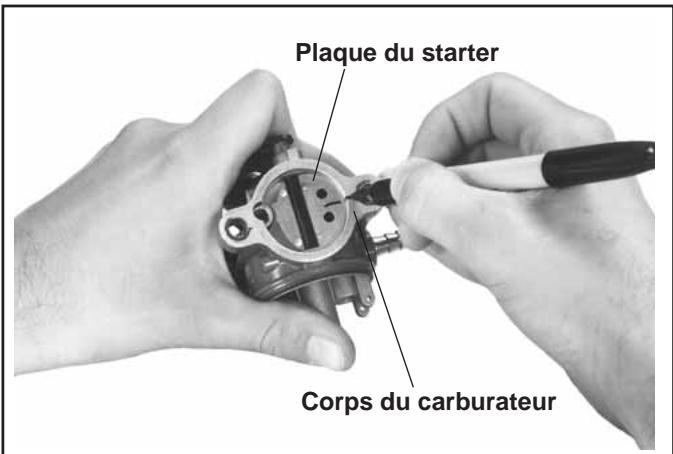 Plaque du starter Corps du carburateur