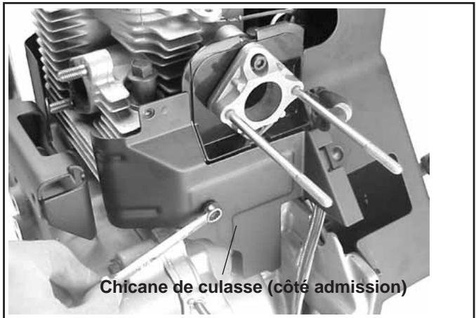 Chicane de culasse (côté admission)