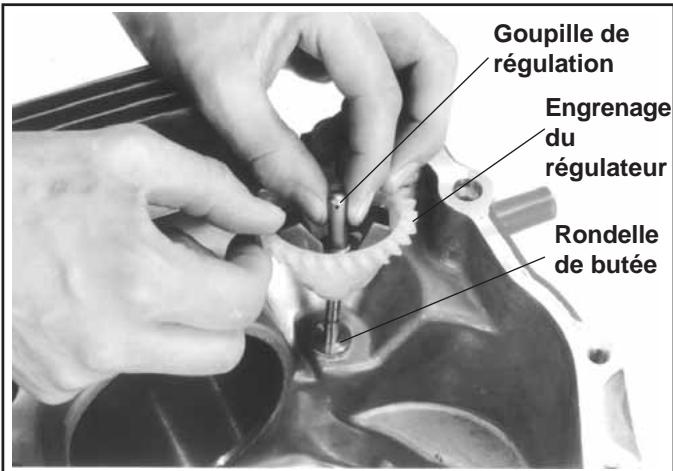 Goupille de régulation Engrenage du régulateur Rondelle de butée