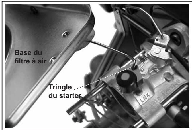 Base du filtre à air Tringle du starter