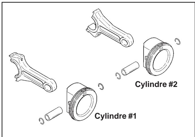 KOHLER CV493 - Installation des bielles avec pistons et segments de piston - 1