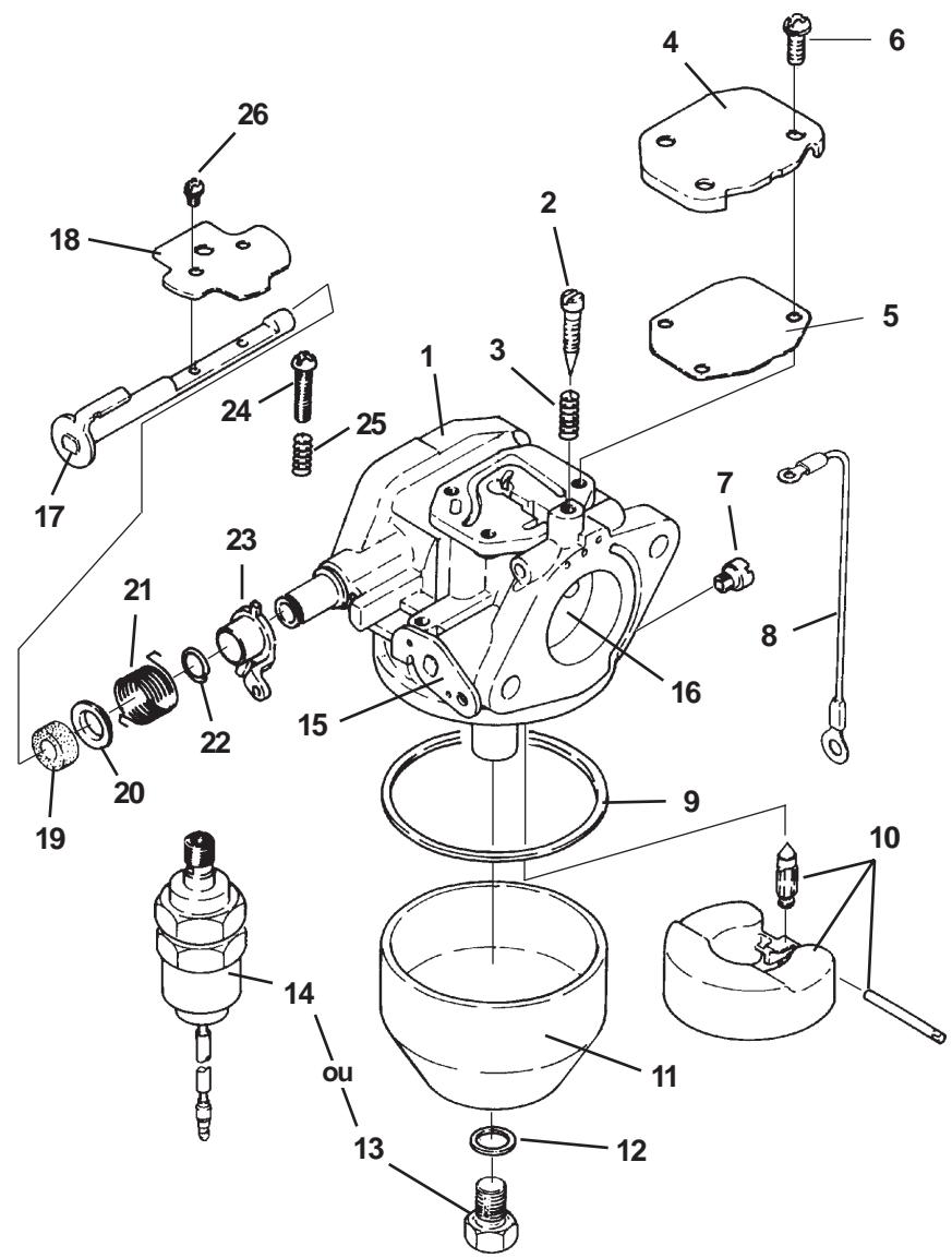 KOHLER CV493 - Démontage - 1