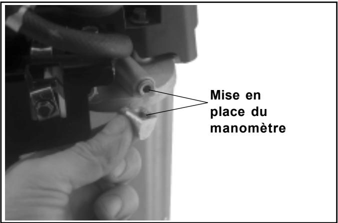 Mise en place du manomètre