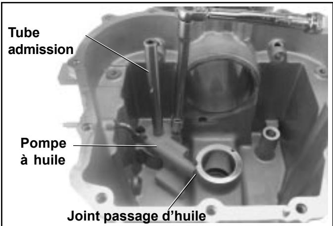 Tube admission Pompe à huile Joint passage d'huile