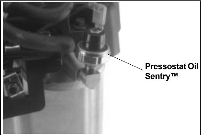 KOHLER SV470 - Installation du pressostat Oil Sentry™ ou du bouchon de tuyau. - 2