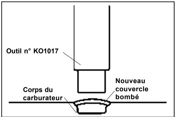 Outil n° KO1017 Corps du carburateur Nouveau couvercle bombé