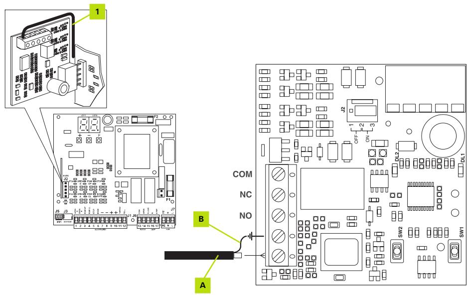 ADYX CROX 20 - Branchement du cable coaxial de l'antenne exterieure - 1