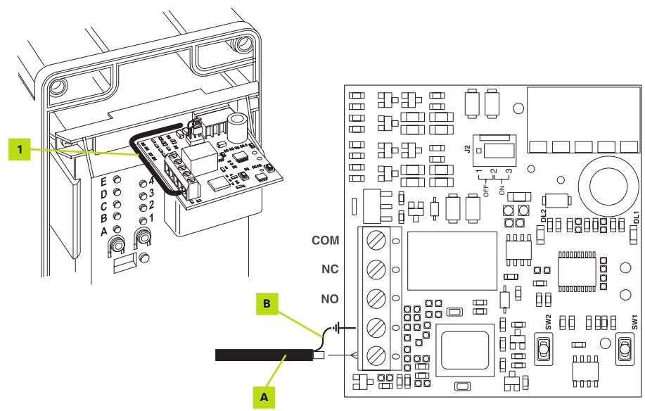 ADYX OMEGA 900 - BRANCHEMENT DU CABLE COAXIAL DE L'ANTENNE EXTERIEURE - 1
