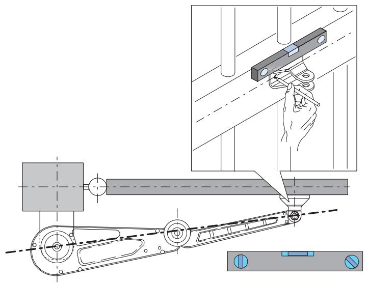 ADYX OMEGA 900 - POSITIONNEMENT PATTE PORTAIL 3 AXES ALIGNNES - 1