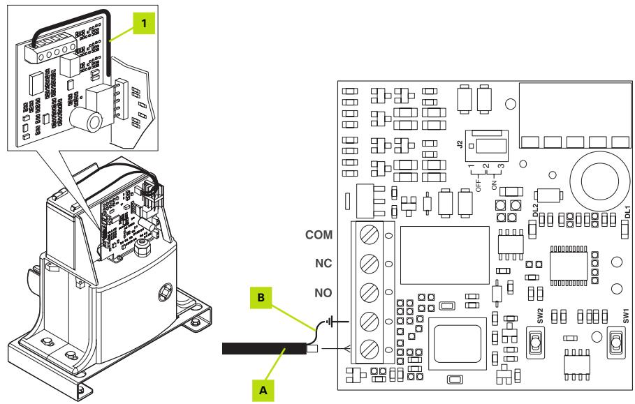 ADYX OROC 12 - Branchement du cable coaxial de l'antenne exterieure - 1