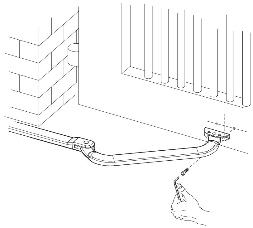 ADYX DELTA BAS - Fixation de la PATTE d'attache antérieure sur le vantail - 1