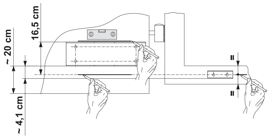 ADYX DELTA BAS - Positionnement de la platine support - 1