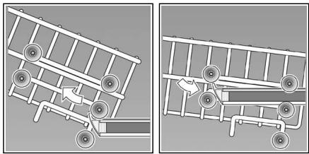 CONSTRUCTA CP533V9 - Panier à vaisselle supérieur avec des paires de roulettes en haut et en bas - 1