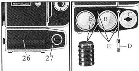 HASSELBLAD SWC M - Mise en place des accumulateurs - 2