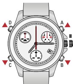 TISSOT CHRONOGRAPHES FLY-BACK - Couronne en position i - 4