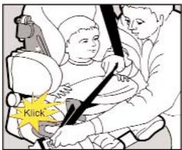 KIDDY LIFE PLUS - Securing the child with the impact shield and vehicle's own 3-point belt - 3