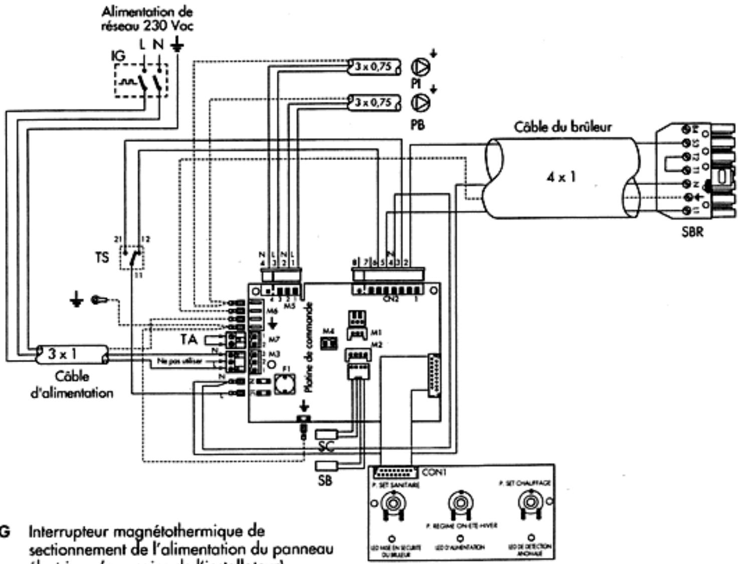 LAMBORGHINI BIA 30-90 - CONNEXIONS ELECTRIQUES - 1