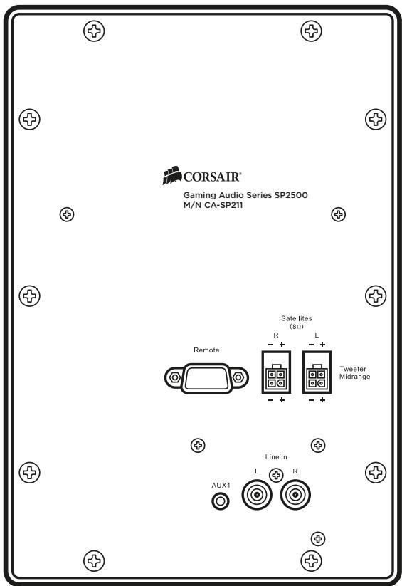 CORSAIR SP2500 - Tipps zum Aufstellen des Subwooferers - 2