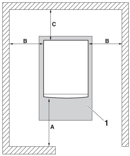 BUDERUS LOGANO G211 - Distances par rapport au mur - 2