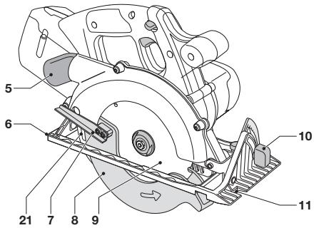 Technical diagram of a mechanical assembly with numbered components for identification