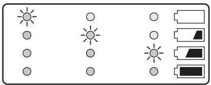 Weather and battery icons with sun symbols and battery symbols for solar, wind, and battery