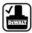 DEWALT DC920KB - Etiquettes figurant sur le chargeur et le pack-batteries - 6