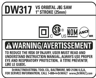 DEWALT DW317K - GARANTIE DE REMBOURSEMENT DE 90 JOURS - 1