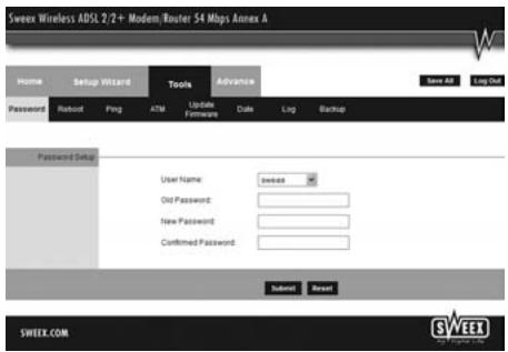 SWEEX MO201 - Paramètres réseau - 1