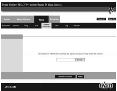 SWEEX MO201 - Mise à jour du microprogramme du modem (Update firmware) - 1