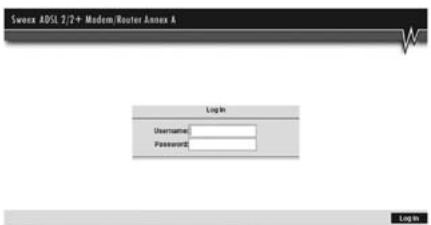 SWEEX MO201 - Connexion au modem (Login) - 3
