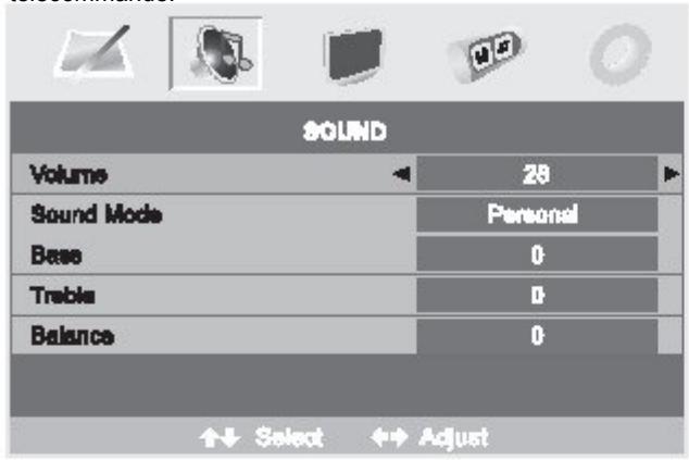 SWEEX TV024 - Audio menu options - 1