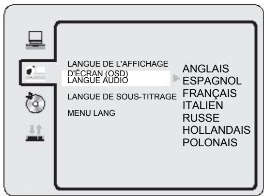 SWEEX TV024 - Configuration de la langue - 2