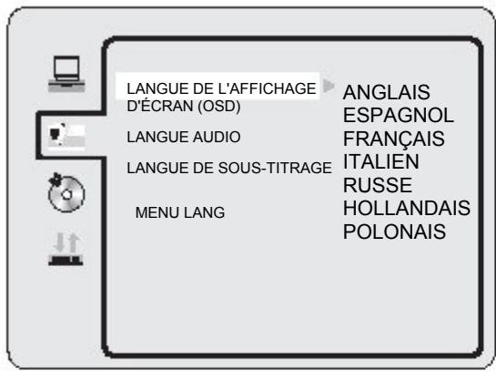 SWEEX TV024 - Configuration de la langue - 1