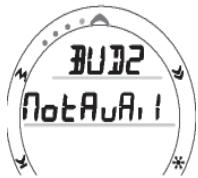 OCEANIC ATOM 20 - Note: la mention notavaa (not available - indisponible) indique que le coéquipier est hors de portée ou que le réglage BUD 1 (ou 2) de l'atom ne correspond pas au numéro de série de l'émetteur. - 1