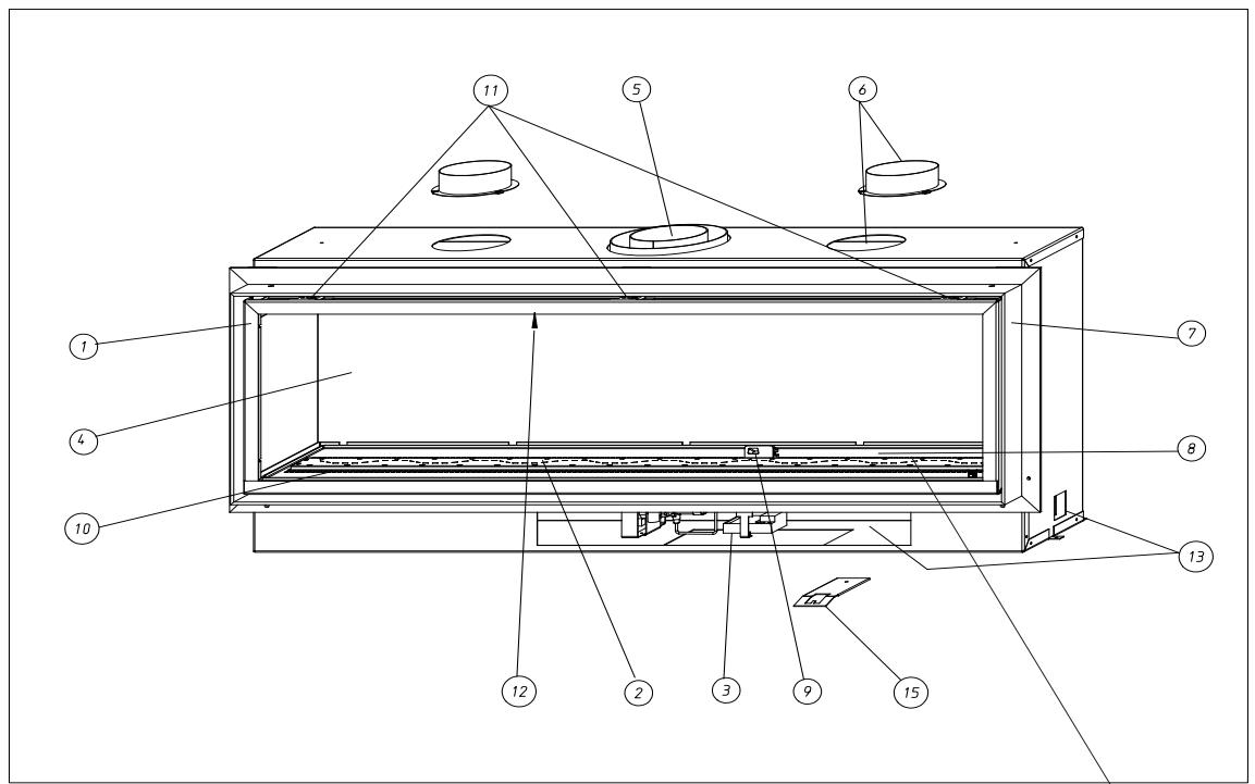 BODART & GONAY BODART & GONAY COSMOS - VUE DE FACE ET DESCRIPTIF - 1