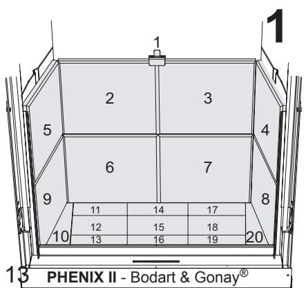 BODART & GONAY BODART & GONAY PHENIX 1150 - Placement du ventilateur et variateur (option). - 1
