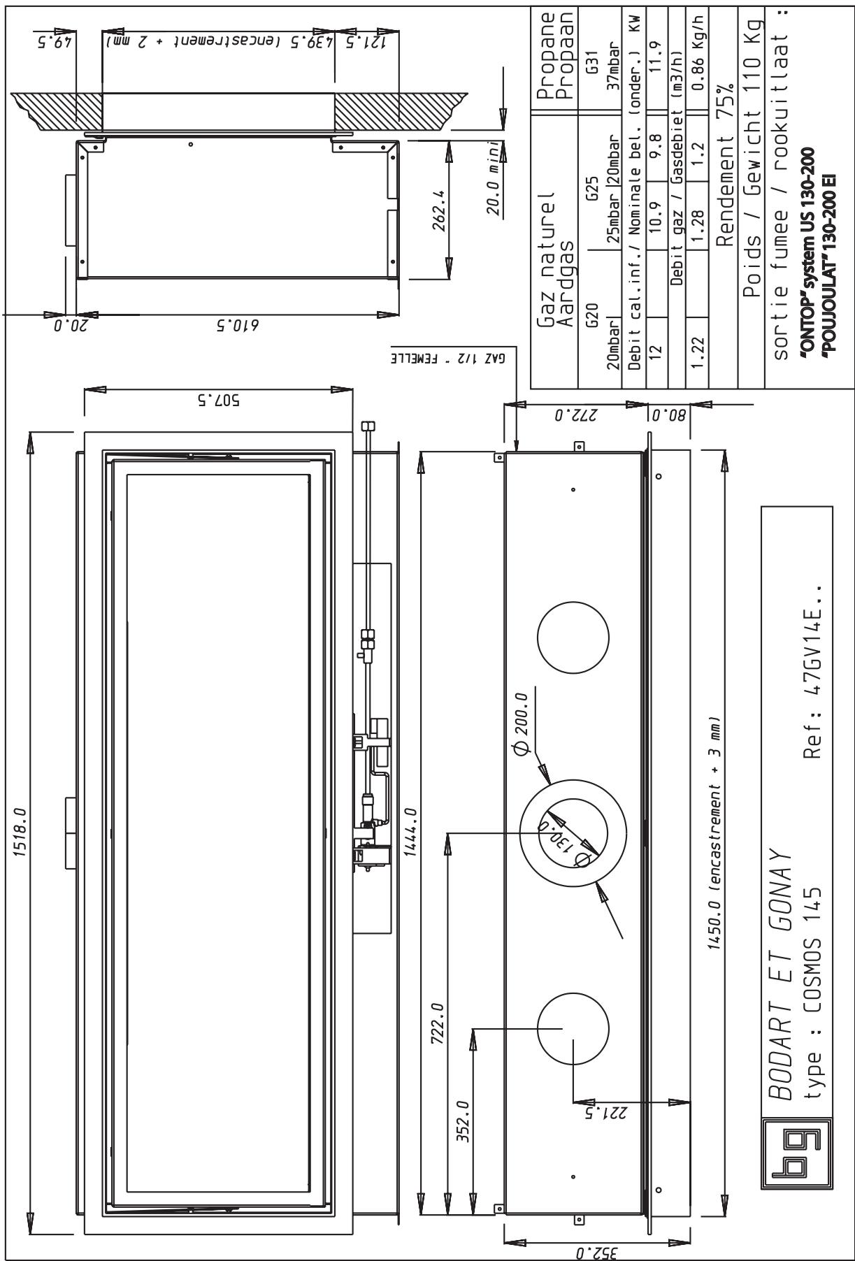 BODART & GONAY BODART & GONAY SOLARIS - FICHE TECHNIQUE - 1