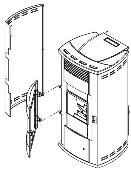 MCZ ATHOS HYDRO - Demontage des côtés du poêle ATHOS - 4