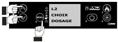 MCZ MERCURY - Mémoriser le dosage du poèle. - 2