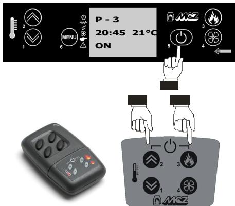 MCZ MERCURY - Extinction à partir du tableau de commande - 5