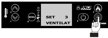 MCZ OMEGA - Extinction à partir du tableau de commande - 4