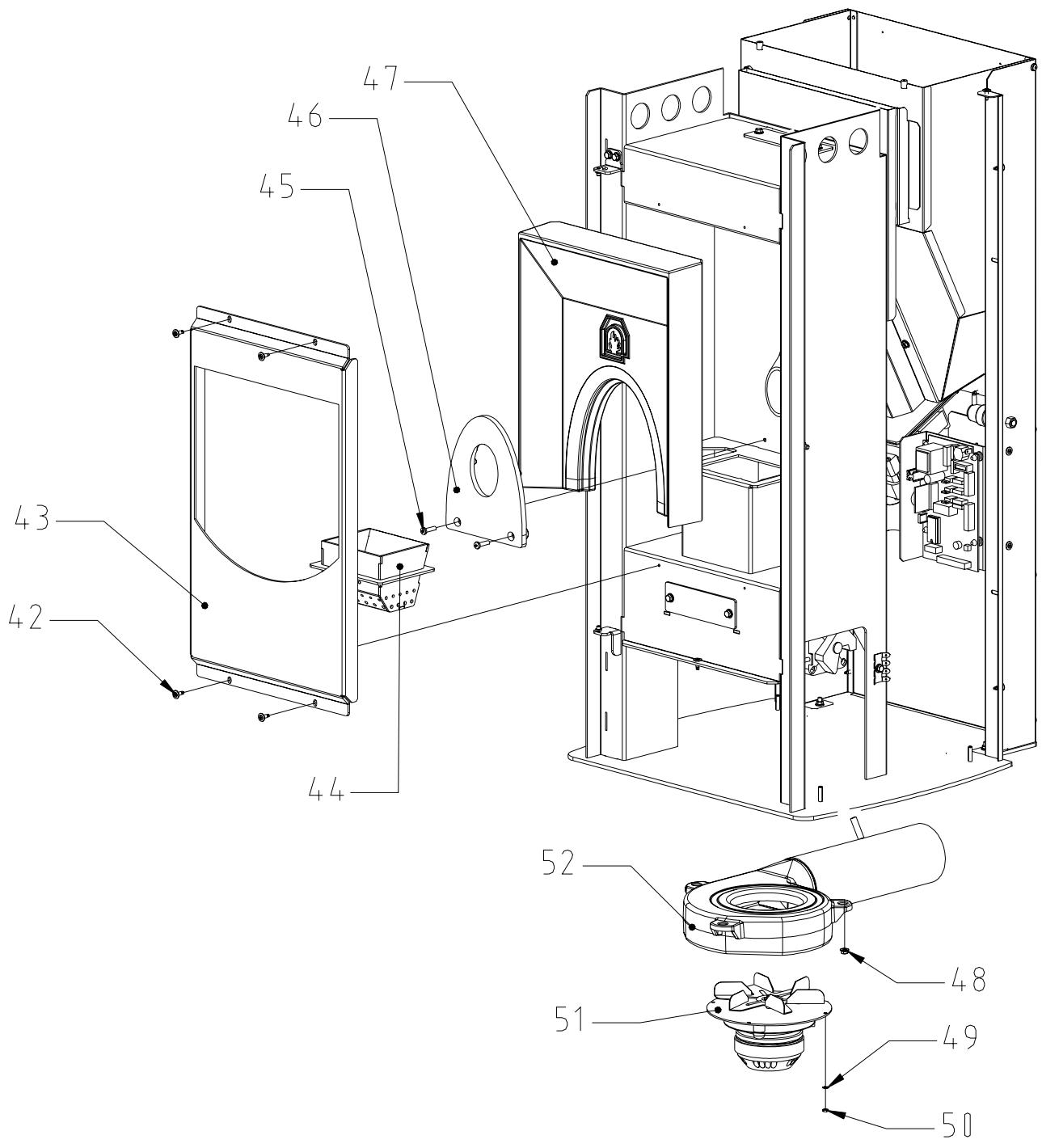 MCZ OMEGA - PIEÇES DE RECHANGE COMMUNES AUX MODELES MERCURY - 3
