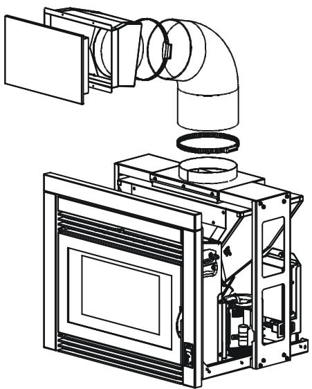 MCZ POWERBOX LINK - Montage frontal de la goulotte - 1