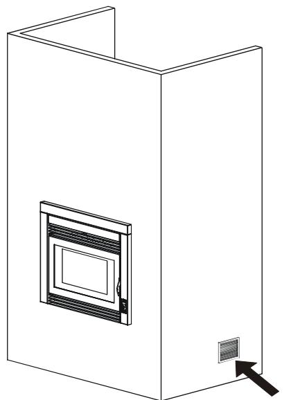 MCZ POWERBOX LINK - Bouches de ventilation de la hotte pour revêttement nouveau. - 2