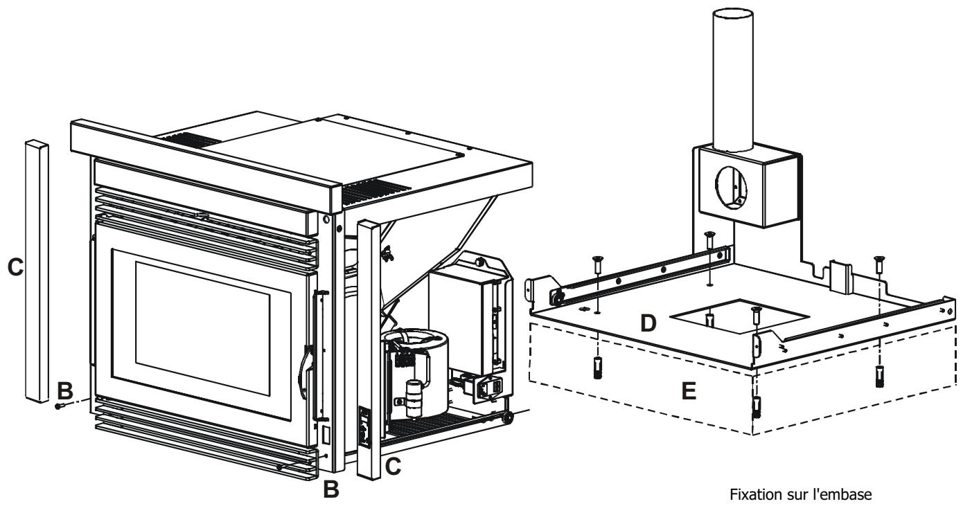 MCZ POWERBOX LINK - FIXATION DU MONOBLOC SUR L'EMBASE - 3