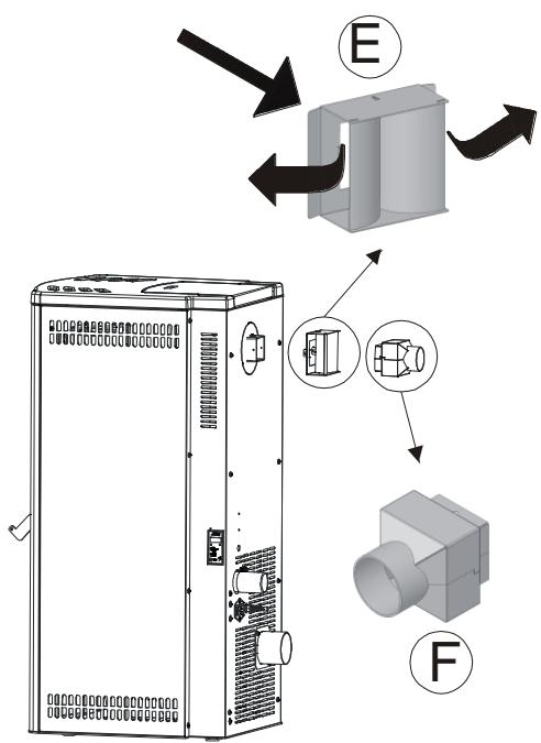 MCZ SUITE COMFORT AIR - RACCORDEMENT CANALISATIONS AIR CHAUD MODÈLE SUITE/CLUB/MUSA COMFORT AIR - 4