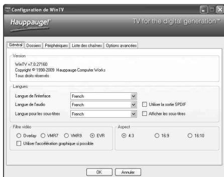 HAUPPAGE HVR-1900 - Raccourcis clavier de WinTV v7 - 1